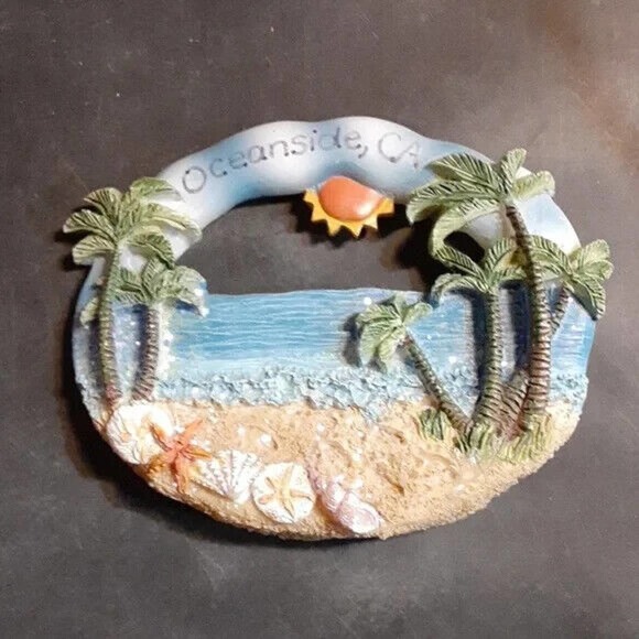 Oceanside CA. Beach scene refrigerator magnet * - Picture 1 of 5